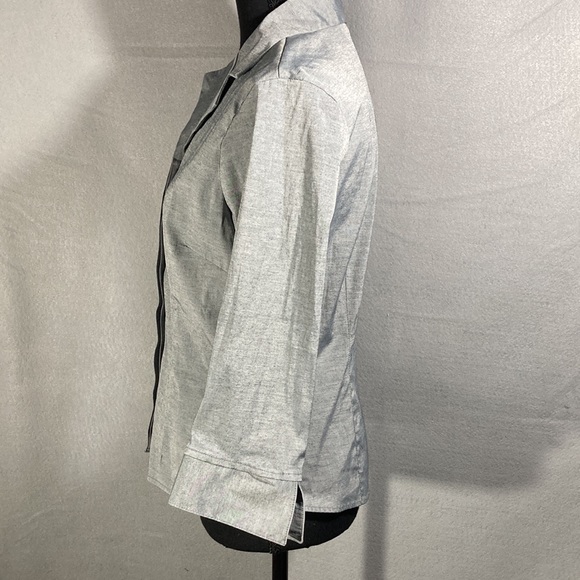 B. Moss button down top Sz M - Picture 2 of 7